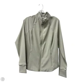 Athletic Jacket By Athleta In Grey, Size: L Touchscreen Compatible Cuffs