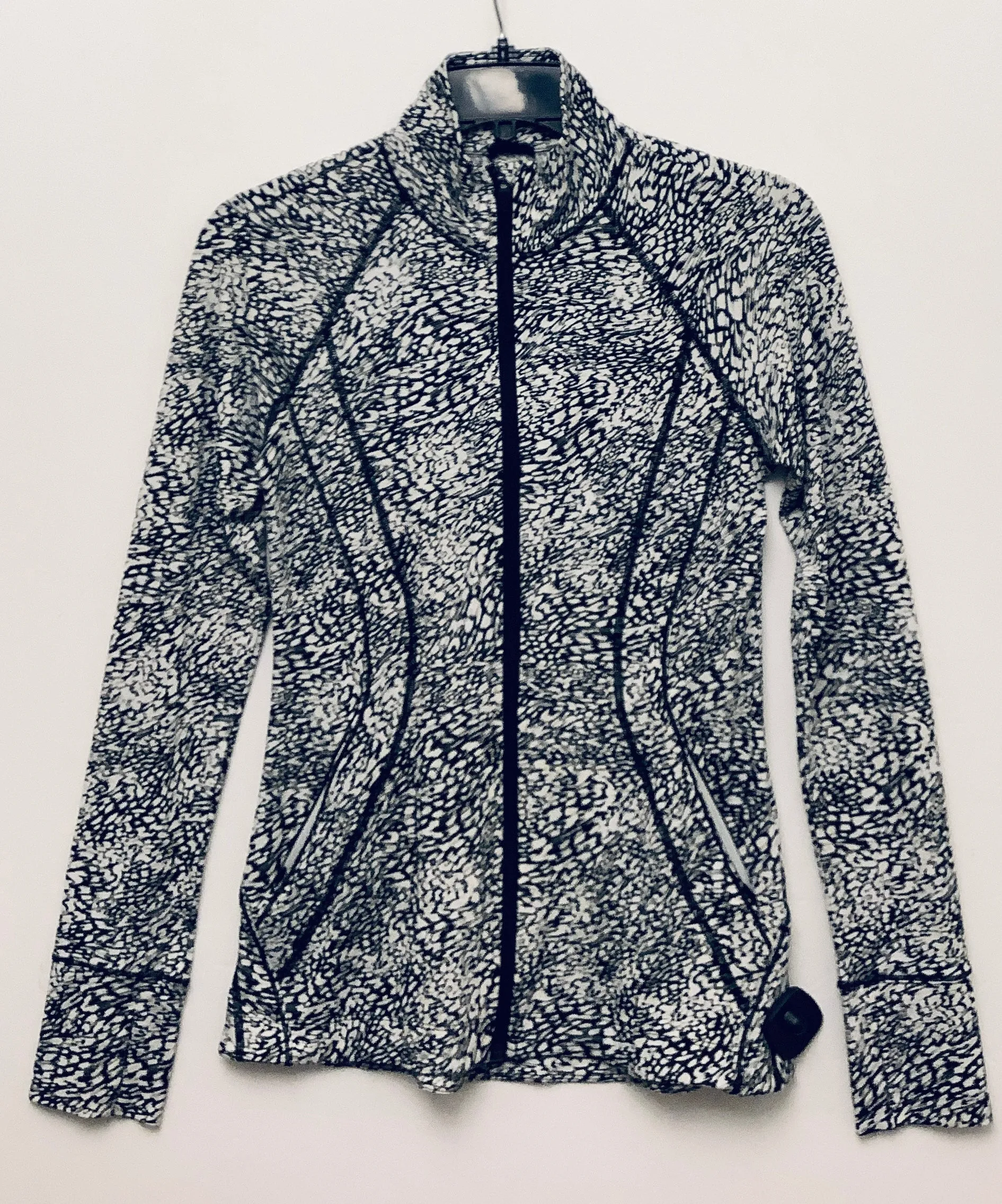 Athletic Jacket By Athleta In Grey, Size: Xs Noise Reduction Design Weekend Ready Look