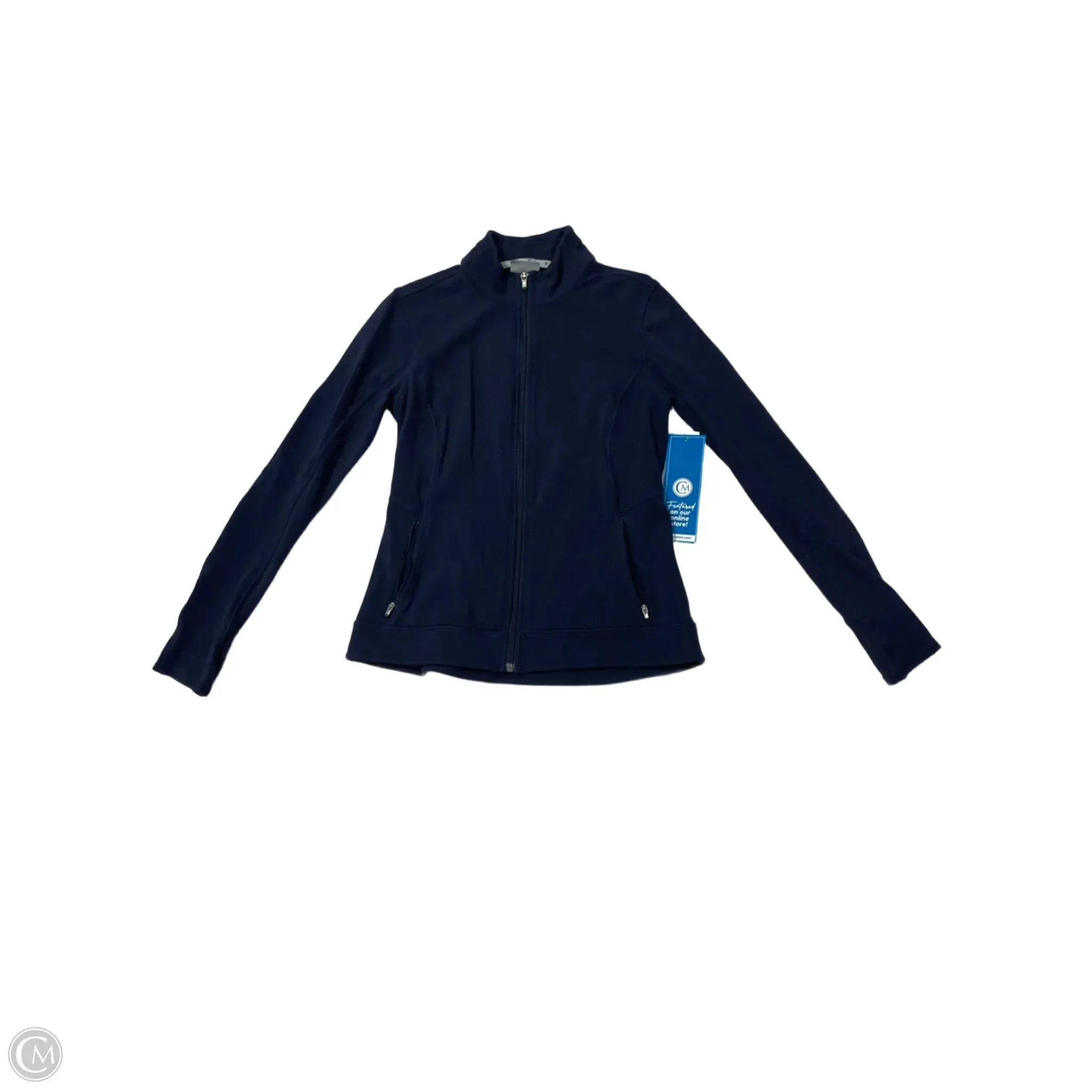 Athletic Jacket By Athleta In Navy, Size: S Cozy Texture Enhanced Edge Binding