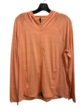 Cozy Fit Abrasion Resistant Panels Athletic Jacket By Athleta In Orange, Size: L