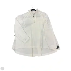 Athletic Jacket By Athleta In White, Size: S Temperature Regulating Fill Organic Cotton Blend