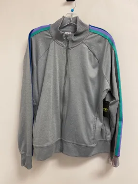 Heat Retention Athletic Jacket By Athletic Works In Grey, Size: 3x