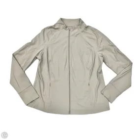 Athletic Jacket By Avia In Taupe, Size: Xl Comfortable fit Foldable Shoulder Straps