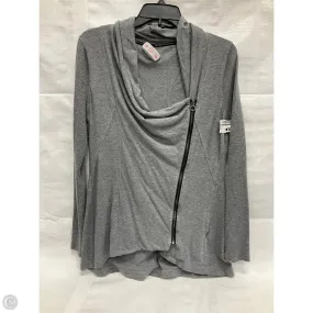 Anti Slip Interior Athletic Jacket By Calvin Klein Performance In Grey, Size: M