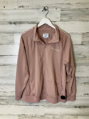 Urban Wear Athletic Jacket By Champion In Pink, Size: 1x