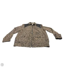 Athletic Jacket By Chicos In Animal Print, Size: M Modular Layering System