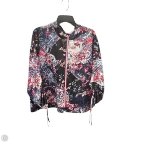 Thermoregulating Lining Seasonal Trend Athletic Jacket By Chicos In Floral Print, Size: Xl