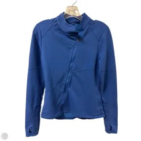 Athletic Jacket By Clothes Mentor In Blue, Size: S Compression Layer Seamless Stitching