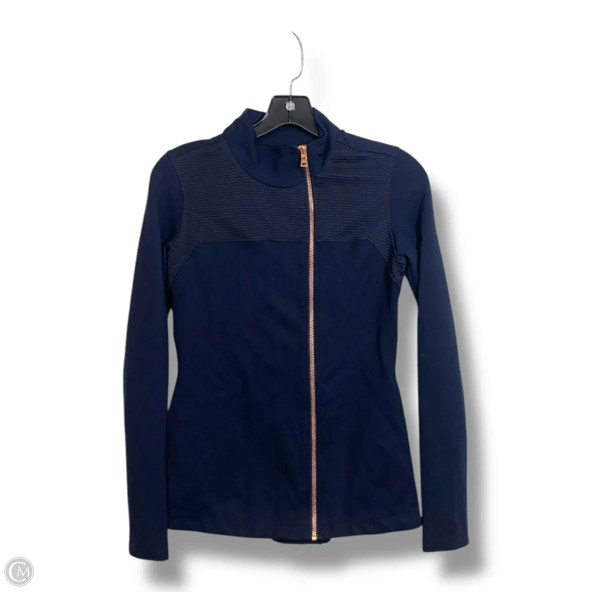 Athletic Jacket By Clothes Mentor In Navy, Size: S Quick Release Buckle Mechanism