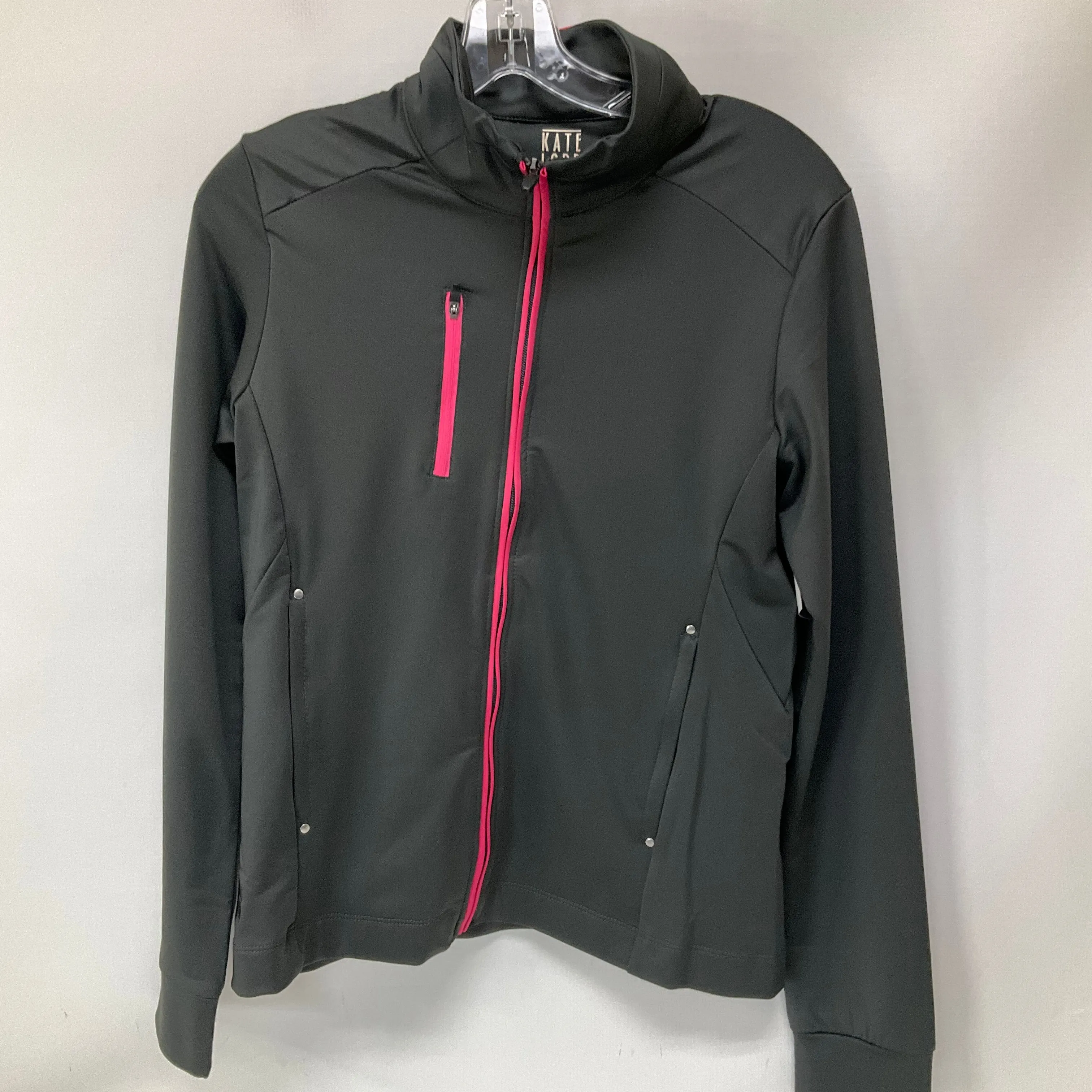 Athletic Jacket By Cmc In Grey, Size: M Adjustable Hem No Smell