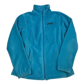 Athletic Jacket By Columbia In Blue, Size: S Elastic Cuff Adjustment