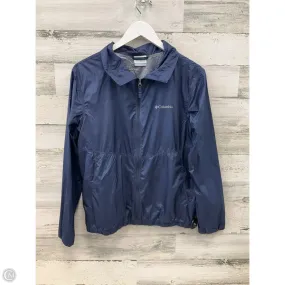 Breezy Layer Option simple design Athletic Jacket By Columbia In Navy, Size: M