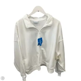 Athletic Jacket By Columbia In White, Size: 2x Rubberized Zippers