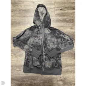 Athletic Jacket By Danskin In Grey, Size: M Multi Layer Construction NonRestrictiveCut