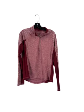 Windproof Material Athletic Jacket By Danskin In Pink, Size: L