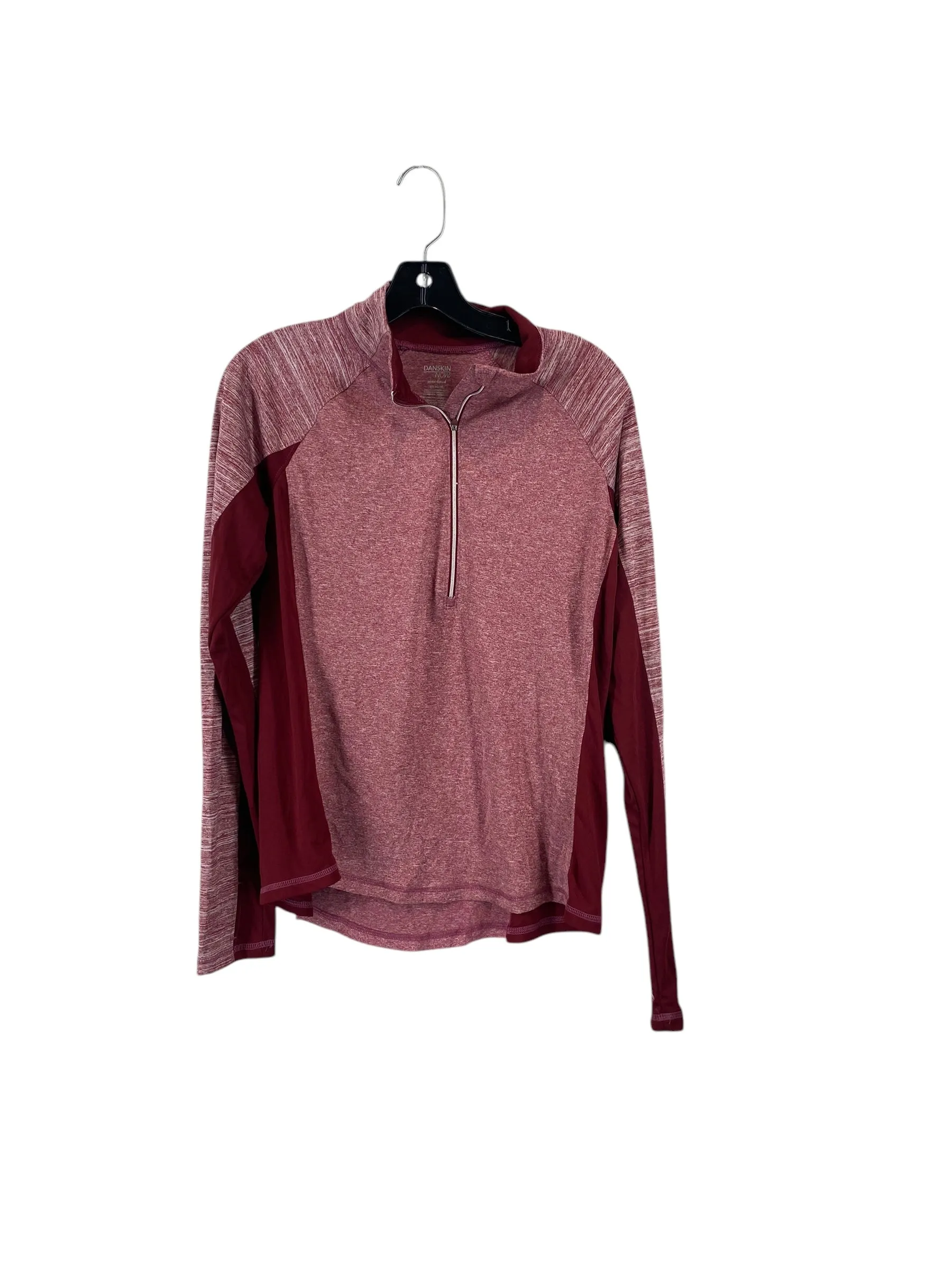 Windproof Material Athletic Jacket By Danskin In Pink, Size: L