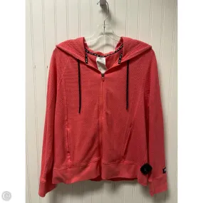 NoiseFreeMaterial Non Irritating Lining Athletic Jacket By Dkny In Pink, Size: L
