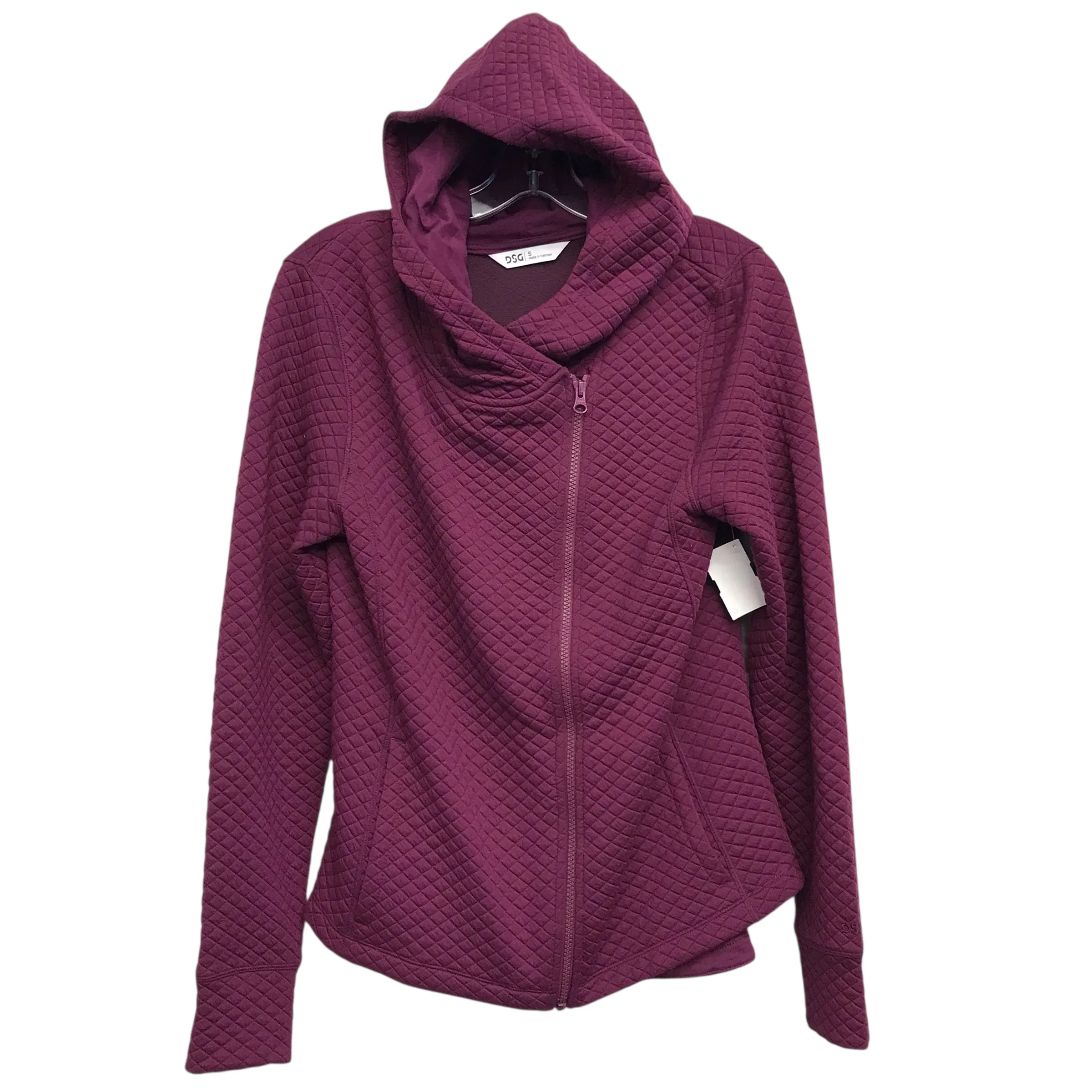 Casual Chill Look Luxury Appeal Athletic Jacket By Dsg Outerwear In Purple, Size:S