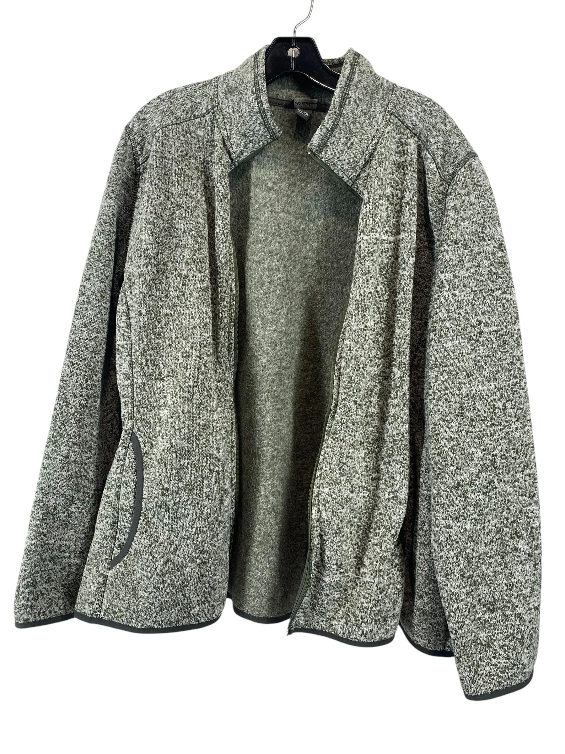 Athletic Jacket By Eddie Bauer In Green, Size: Xxl Modular Layering Compatibility