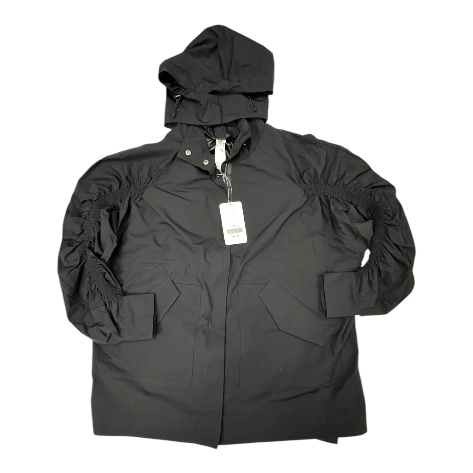 Athletic Jacket By Fabletics In Black, Size: L All Weather Performance Temperature Regulating Membrane