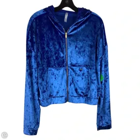 Thermal Lining Durable Design Athletic Jacket By Fabletics In Blue, Size: L