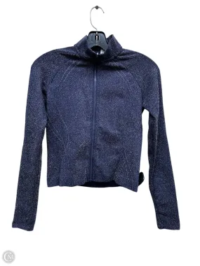 Layered Protection ExpandableSideGussets Athletic Jacket By Fabletics In Blue, Size: Xs
