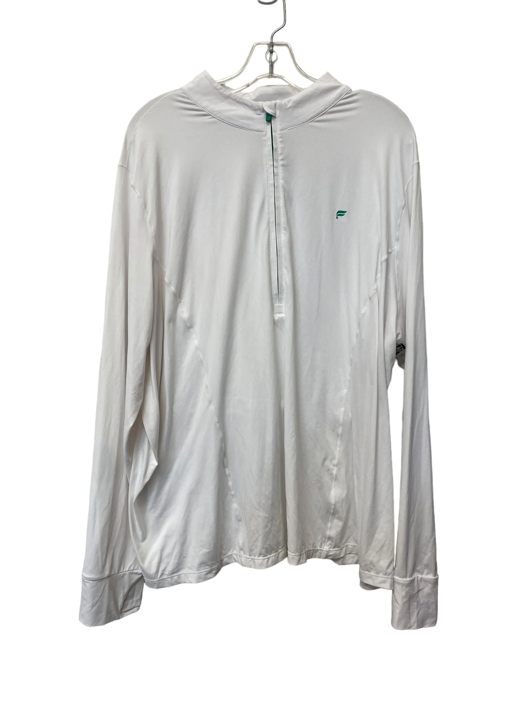 Athletic Jacket By Fabletics In White, Size: 3x Very Cold