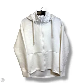 Hooded Attachment Sleek Layer Fit Athletic Jacket By Fabletics In White, Size: Xs