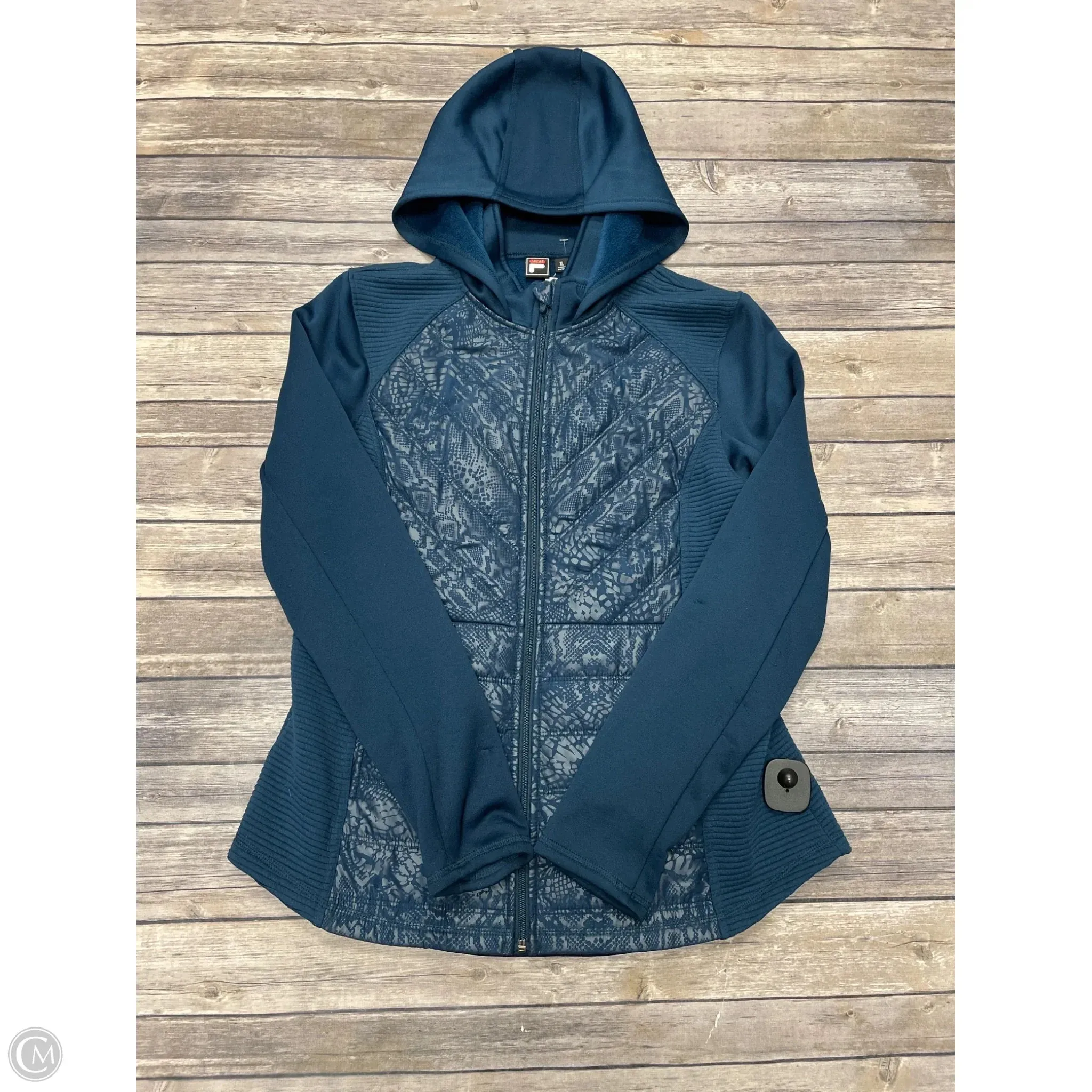 Slip Resistant Grip RibbedTrims Athletic Jacket By Fila In Blue, Size: Xl
