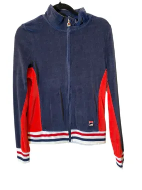 Athletic Jacket By Fila In Multi-colored, Size: S All Weather Protection SnapFastenings