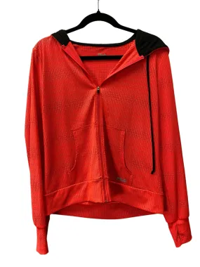 Athletic Jacket By Fila In Orange, Size: M Casual Comfy Layer Poly Blend