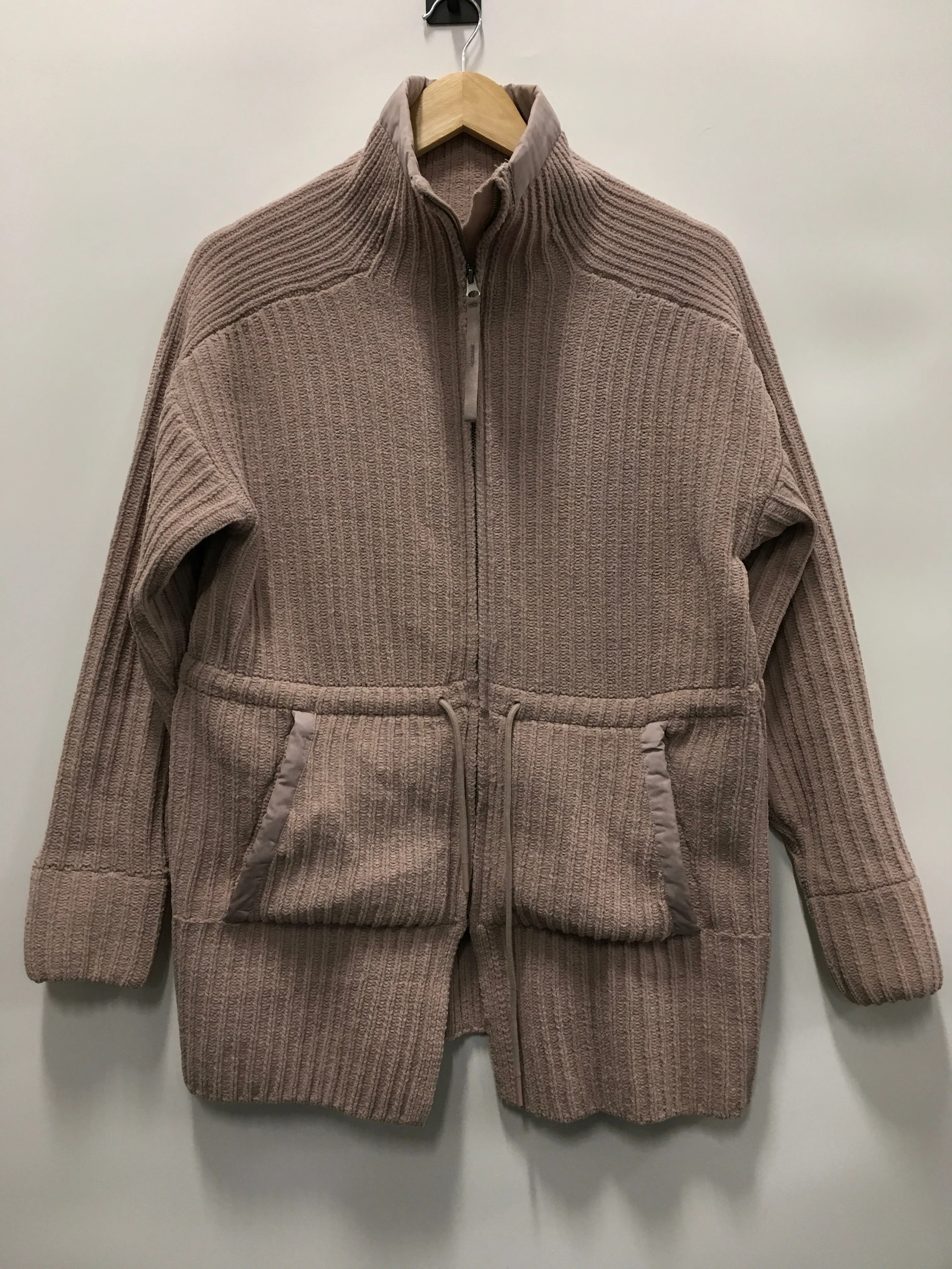 Relaxed Fit Silhouette Athletic Jacket By Flx In Pink, Size: M