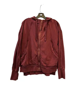 Athletic Jacket By Free People In Red, Size: Xs Lifestyle Wear