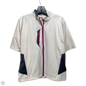 Mold resistant Athletic Jacket By Glen Echo In Grey & Tan, Size: M