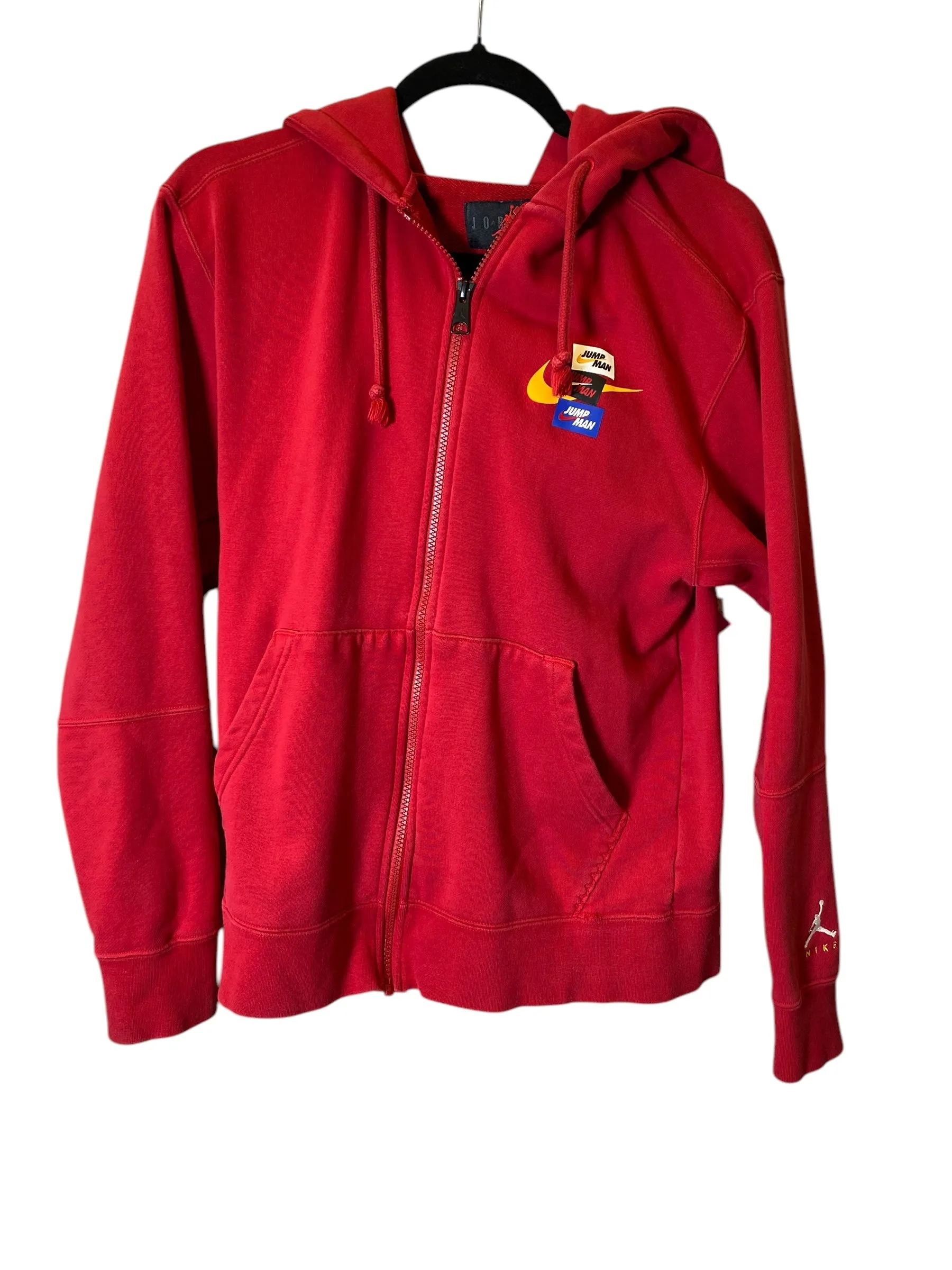 Breathable Outer Shell Athletic Jacket By Jordan In Red, Size: S