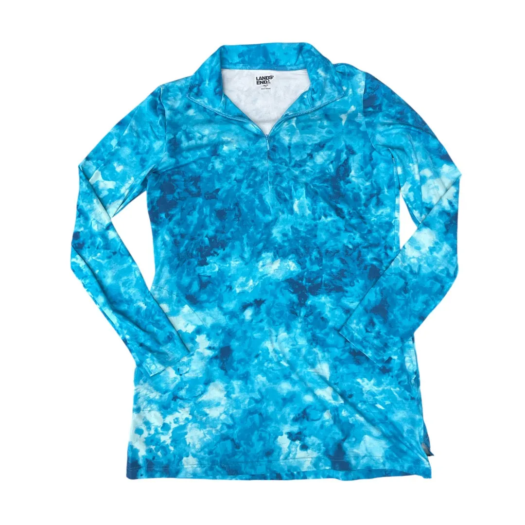 Hypoallergenic Interior Layer Athletic Jacket By Lands End In Blue, Size: Xs