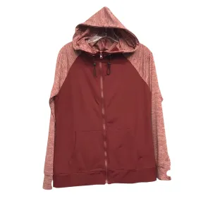 Compression Panels Athletic Jacket By LASLULU In Red, Size:M