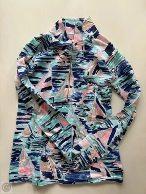 Athletic Jacket By Lilly Pulitzer In Multi-colored, Size: Xs High Collar Options Structured Casual Fit