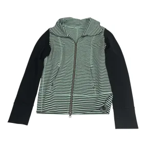 Cold Outfit Convertible Collar Style Athletic Jacket By Lululemon In Black & Blue, Size: M