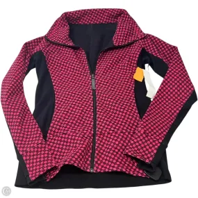 Non Irritating Collar Athletic Jacket By Lululemon In Black & Pink, Size: M