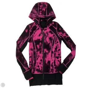 Non Restrictive Cut Athletic Jacket By Lululemon In Black & Pink, Size: Xs