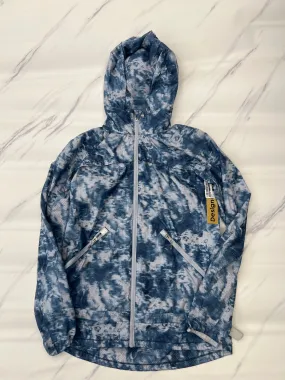 ZipperClosure Gloss Free Texture Athletic Jacket By Lululemon In Blue, Size: 2