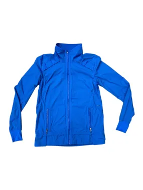 Athletic Jacket By Lululemon In Blue, Size: M Concealed Zippers