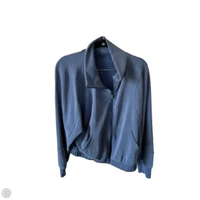 snap closure Athletic Jacket By Lululemon In Blue, Size: Xl