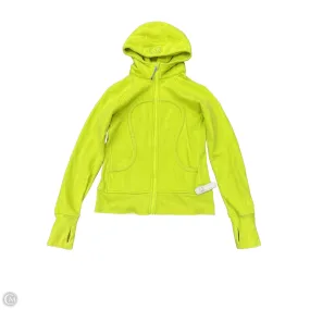 Athletic Jacket By Lululemon In Chartreuse, Size: 10 Modular Layering