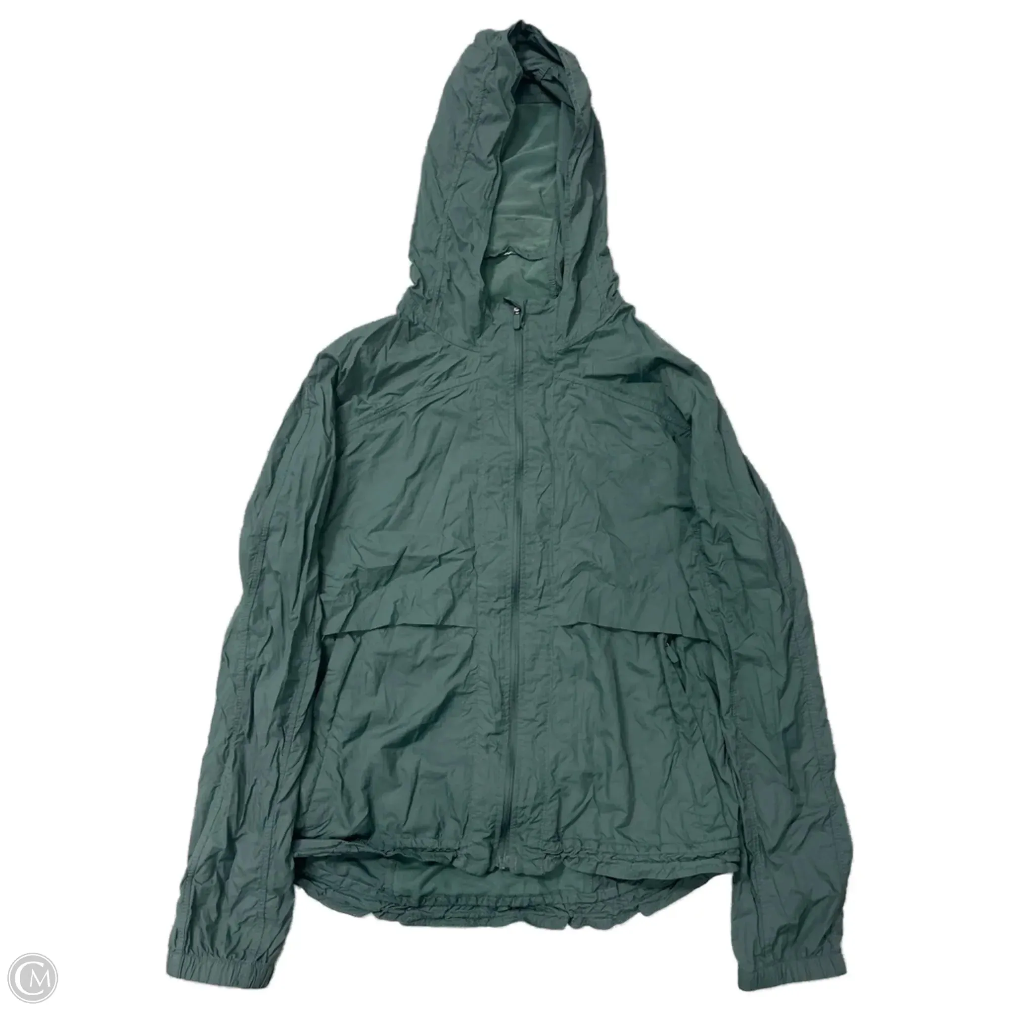 Detachable Layers Athletic Jacket By Lululemon In Green, Size: Xs