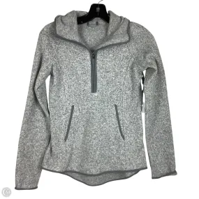 Stretchable Material Athletic Jacket By Lululemon In Grey, Size: 4