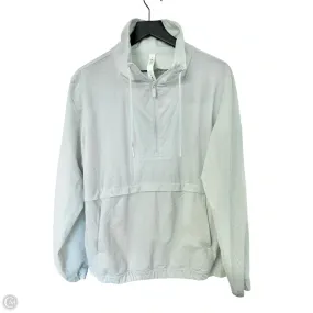 Athletic Jacket By Lululemon In Grey, Size: 8 Airflow Optimization Touchscreen Compatible Cuffs