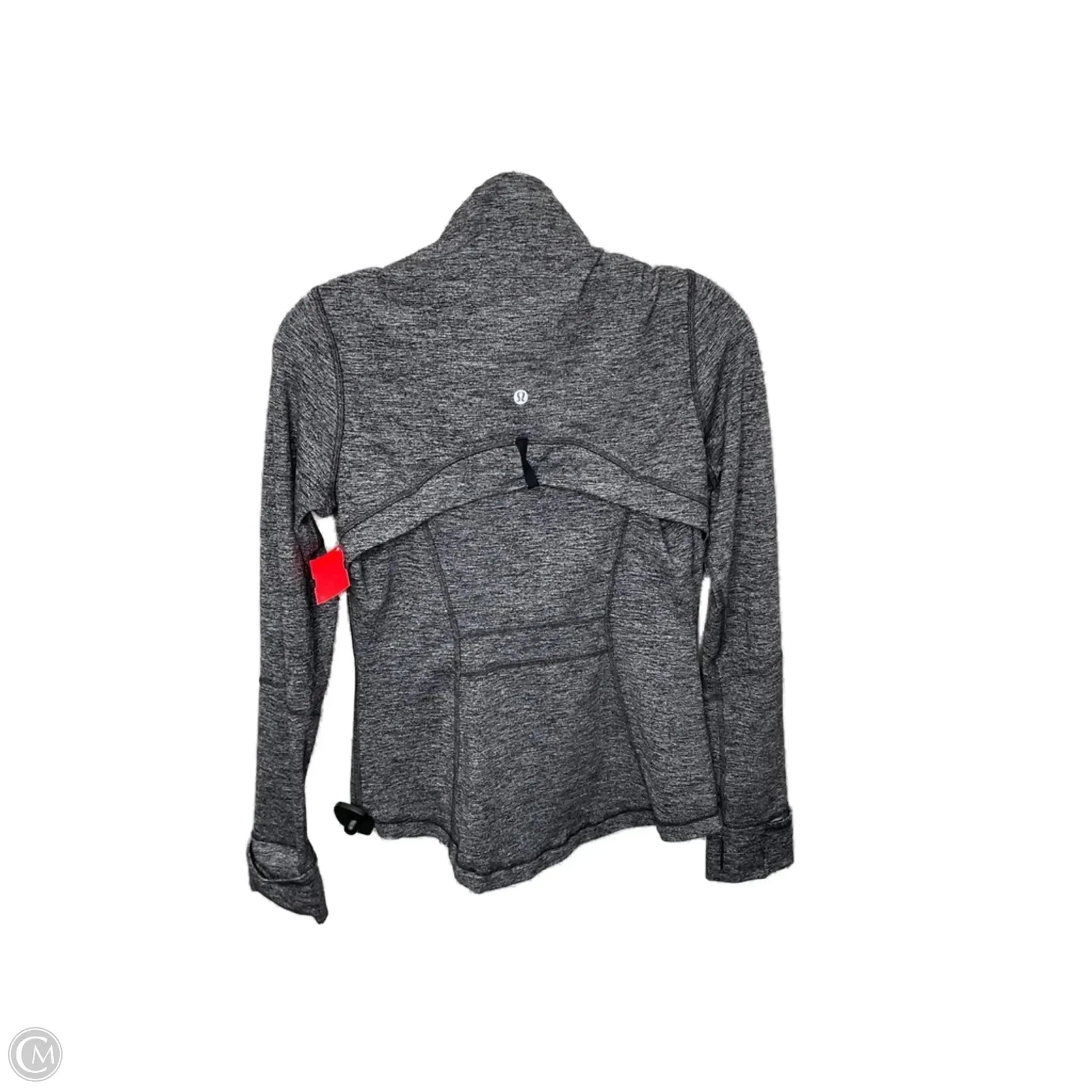 Lightweight Windbreaker Tech Athletic Jacket By Lululemon In Grey, Size: M