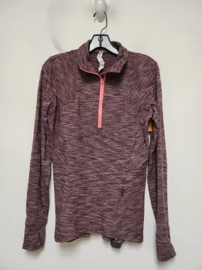 Athletic Jacket By Lululemon In Maroon, Size: 8 DurableStitching Abrasion Resistant Trim